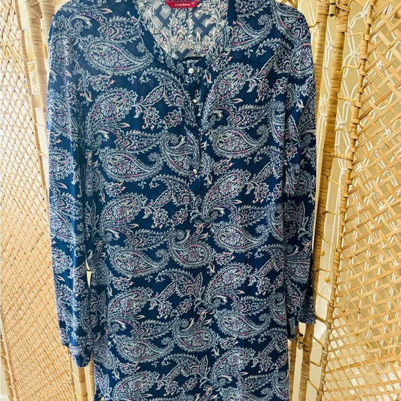 Blue Floral Tunic / Dress - Picture 8 of 8